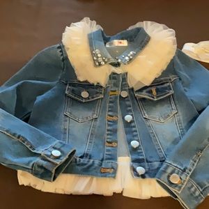 SZ 4 Toddler Girl Jean Jacket / Gently Used